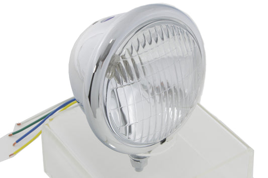 HARLEY 4-1/2 inch Stock Reflector Headlamp  0-   Custom  application ,0-   Custom  application