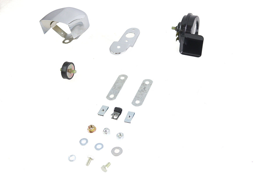 HARLEY Softail Horn Kit with Chrome Cover fits 1984-1999 FLST,   1984-1999 FXST,