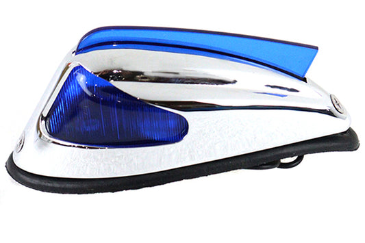 HARLEY Replica Front Fender Lamp with Blue Lens fits 1949-1967 FL,