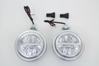 HARLEY 4-1/2 Zoll LED-Zusatzscheinwerfer-Set Passend für 1968-UP FL,   1968-UP FL,