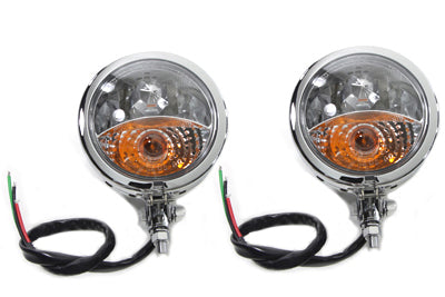 HARLEY Chrom-Zusatzscheinwerfer-Set, passend für 1986-UP FLST, 1979-UP FLT, 1964-1984 FL,