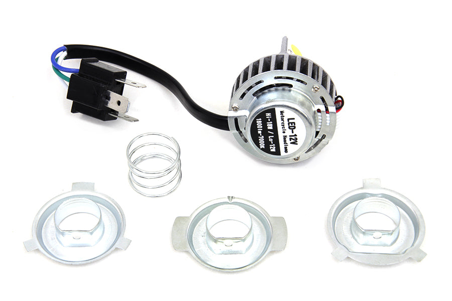 HARLEY White LED H4 Replacement Bulb Kit fits 0-  Custom,