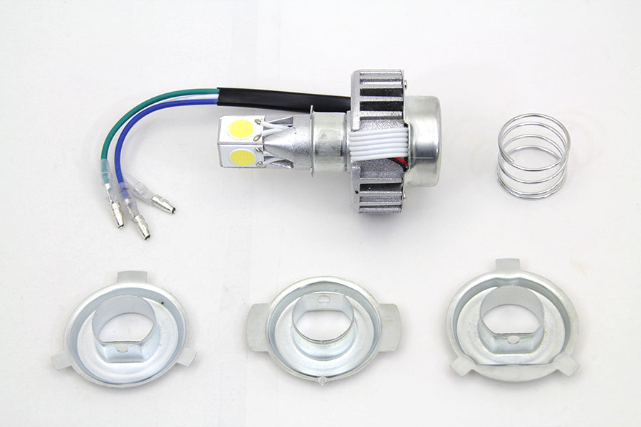 HARLEY White LED H4 Replacement Bulb Kit fits 0-  Custom,