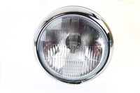 HARLEY 7 inch 6 Volt LED Headlamp Black fits 1949-1959 FL,