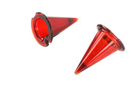 HARLEY 3 Zoll Bullet Lite Rote Linse Set passend für 0- Custom, Anwendung für konventionelle Einzelschraubenbu