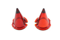 HARLEY 3 Zoll Bullet Lite Rote Linse Set passend für 0- Custom, Anwendung für konventionelle Einzelschraubenbu