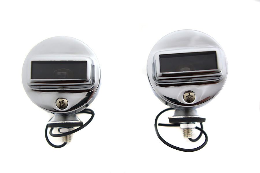 HARLEY Blackout Bullet Lamp Set Chrom Passend für 0-  Custom, Anwendung