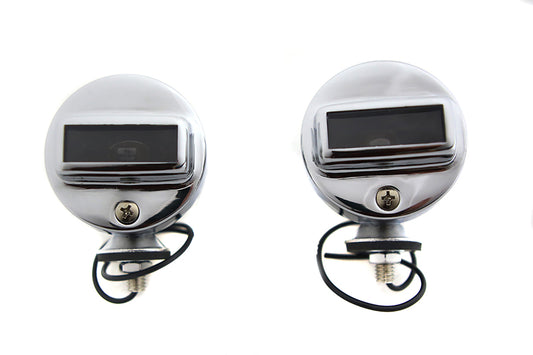 HARLEY Blackout Bullet Lamp Set Chrome Fits 0-  Custom, application