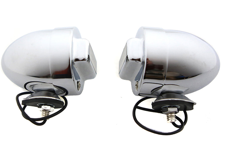 HARLEY Blackout Bullet Lamp Set Chrom Passend für 0-  Custom, Anwendung