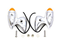 HARLEY Gunner Style Marker Lamp Set Fits 1941-1957 FL,