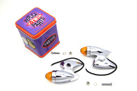 HARLEY Gunner Style Marker Lamp Set Fits 1941-1957 FL,