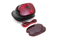 HARLEY Replica Primer Tail Lamp with Red Glass Lens fits 1955-1972 FL,   1957-1972 XL,
