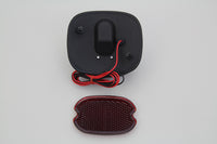 HARLEY Replica Primer Tail Lamp with Red Glass Lens fits 1955-1972 FL,   1957-1972 XL,