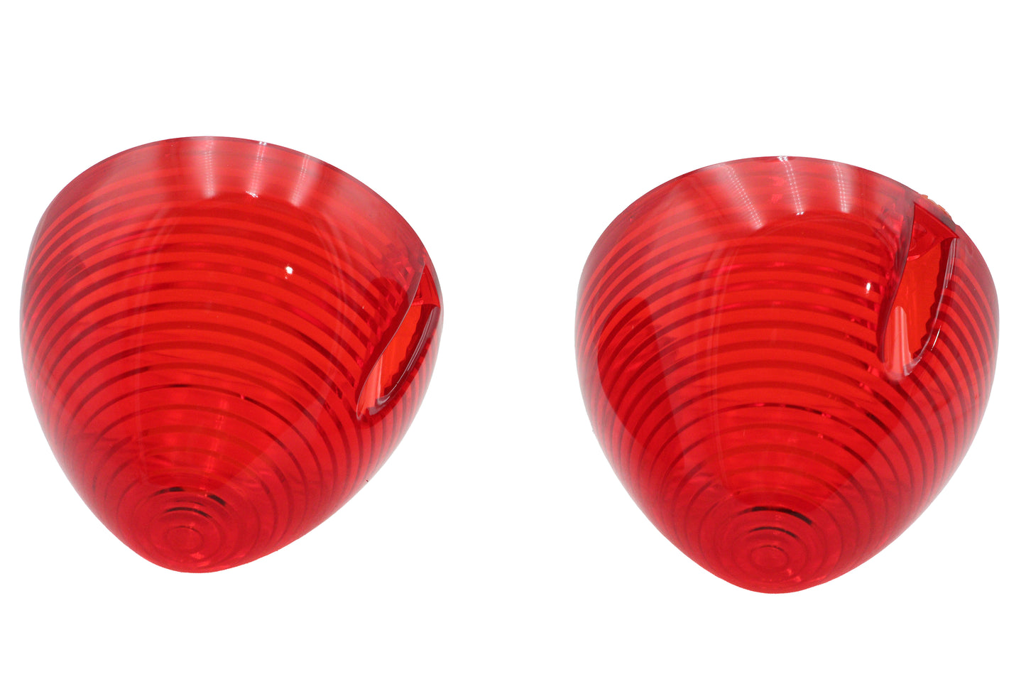 HARLEY Bullistic Blinkergläser Rot Passend für 1963-1984 FL, 1963-1984 FLH, 1963-1984 FL, 1963-1