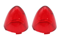 HARLEY Bullistic Blinkergläser Rot Passend für 2005-2017 FXD, 2005-UP FXST, 2005-UP FLHX, 2005-U