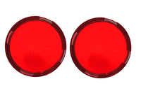 HARLEY Bullistic Blinkergläser Rot Passend für 2005-2017 FXD, 2005-UP FXST, 2005-UP FLHX, 2005-U