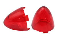 HARLEY Bullistic Blinkergläser Rot Passend für 2005-2017 FXD, 2005-UP FXST, 2005-UP FLHX, 2005-U