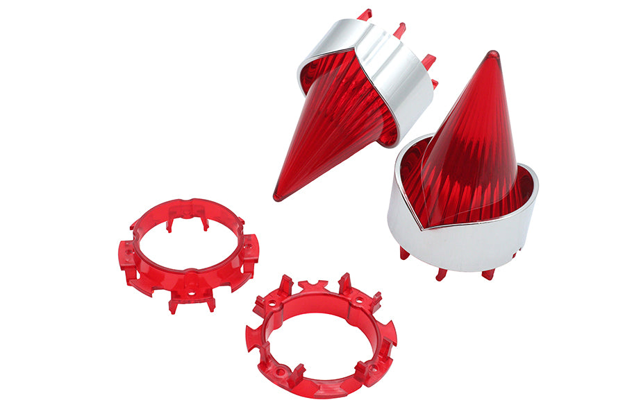 HARLEY Big Burner Linsensatz Rot Passend für 1963-1984 FL, 1963-1984 FLH, 1986-UP FLT, 1986-UP FLHR,