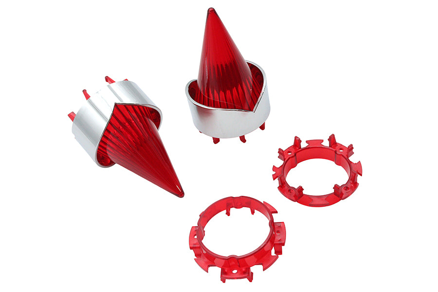HARLEY Big Burner Linsensatz Rot Passend für 1963-1984 FL, 1963-1984 FLH, 1986-UP FLT, 1986-UP FLHR,