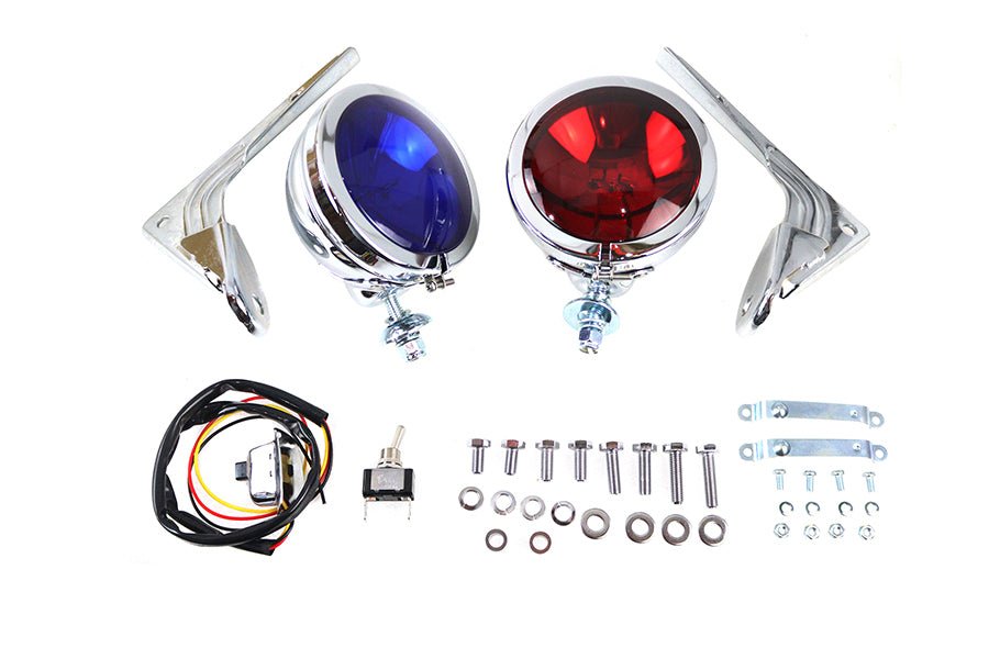 HARLEY Pursuit Spotlamp Kit Passend für FL ab 1964,   FL ab 1964,