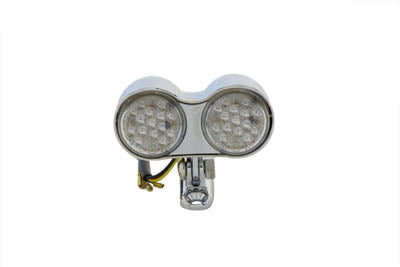 HARLEY Chrome Oval Tail Lamp Assembly Red LED Fits 0-  Custom, application