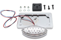 HARLEY Chrom Billet Schutzblechmontage-LED-Rückleuchte mit klarer Linse, passend für 1973-1984 FX, 1973-1984 FL,