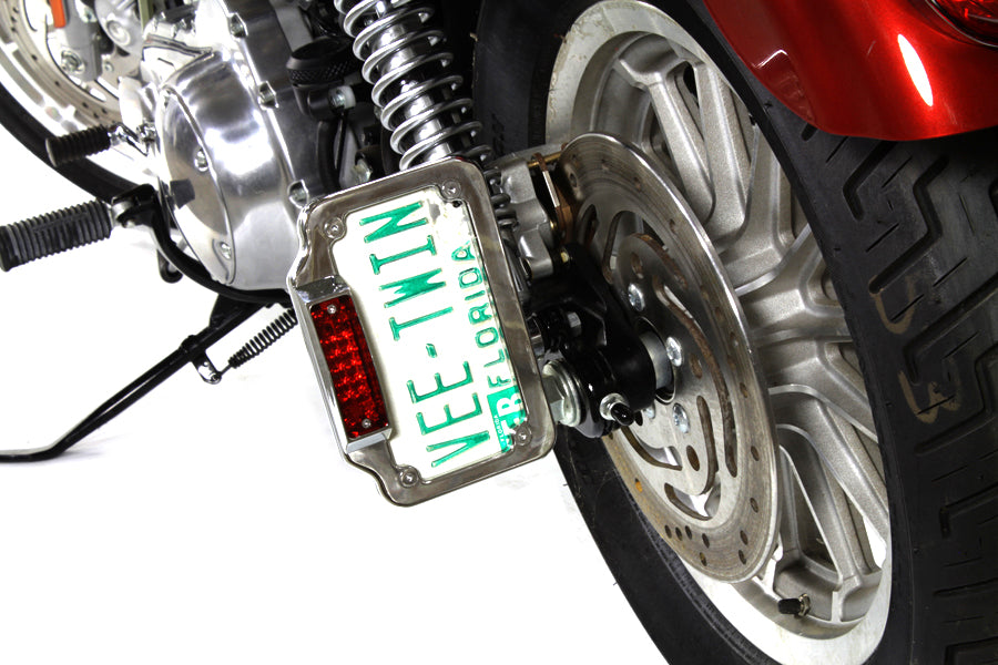 HARLEY Side Mount Tail Lamp Plate Set fits 0-  Custom, application