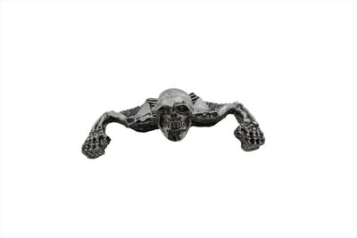 HARLEY Skull Style Ornament Chrome fits 0-  Custom, application