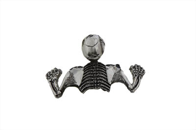 HARLEY Skull Style Ornament Chrome fits 0-  Custom, application