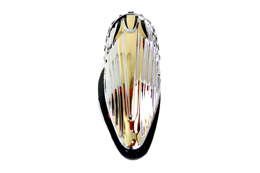 HARLEY Indian Head Fender Ornament Chrome and Gold fits 0-  Custom,