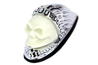 HARLEY Skull Head Fender Ornament Chrome fits 0-  Custom,