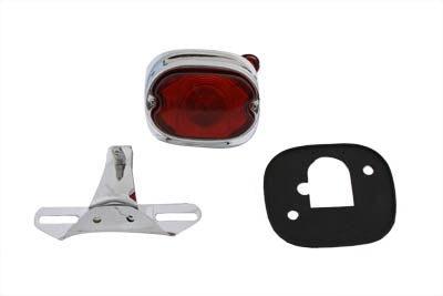 HARLEY Chrom Rücklicht und Halterungskit Passend für 1955-1972 FL, 1955-1972 XL, 1971-1972 FX,
