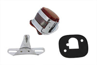 HARLEY Chrom Rücklicht und Halterungskit Passend für 1955-1972 FL, 1955-1972 XL, 1971-1972 FX,
