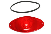 HARLEY Rücklichtglas Cateye-Stil Rot Chrom Passt 0- Ersatzteil, Anwendung für Cateye-Rücklicht