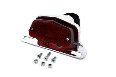 HARLEY Chrome Sport Tail Lamp Assembly Large Lucas Style Fits 0-  Custom, application