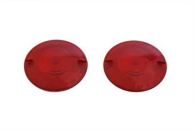 HARLEY Blinkergläsersatz Rot Vorne Passend für 1986-UP FLT,