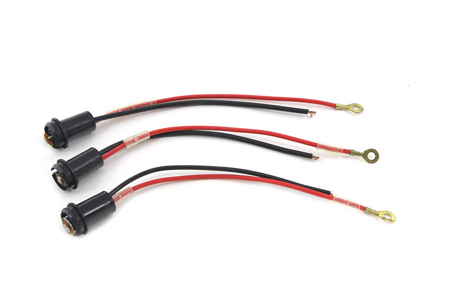 HARLEY Blinkerleuchten-Fassungs-Set aus Kunststoff, passend für 1939-1940 EL, 1941-1984 FL, 1939-1946 UL, 1939-1