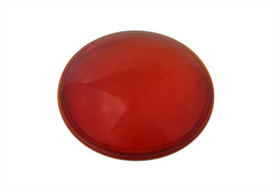 HARLEY Red Glass Spotlamp Lens fits 1938-1940 EL,   1941-1957 FL,