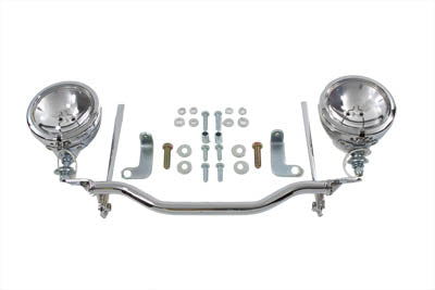 HARLEY Chrom Spotlampen Kit Passend für 1984-UP FXST,