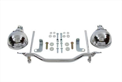 HARLEY Chrom Spotlampen Kit Passend für 1984-UP FXST,