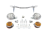 HARLEY Chrom-Zusatzscheinwerfer-Kit passend für FLHR ab Baujahr 1994,