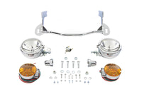 HARLEY Chrom-Zusatzscheinwerfer-Kit passend für FLHR ab Baujahr 1994,