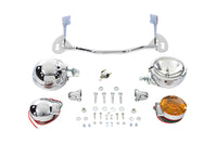 HARLEY Chrom-Zusatzscheinwerfer-Kit passend für FLHR ab Baujahr 1994,