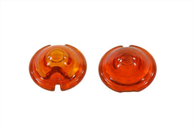 HARLEY Replica Marker Lamp Lens Glass Bullet Style Amber fits 0-  Custom, application for bullet style marker lamps