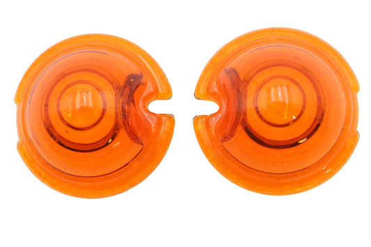 HARLEY Replica Markierungsleuchte Glas Bullet Style Amber passend für 0-  Custom, Anwendung für Bullet Sty