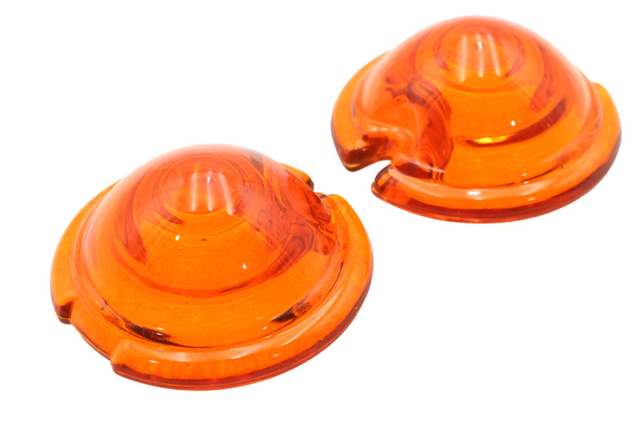 HARLEY Replica Markierungsleuchte Glas Bullet Style Amber passend für 0-  Custom, Anwendung für Bullet Sty