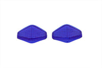 HARLEY Linsensatz Diamond Style Blau Custom Style Passend für 0- Custom, Anwendung für Diamond Rücklichter