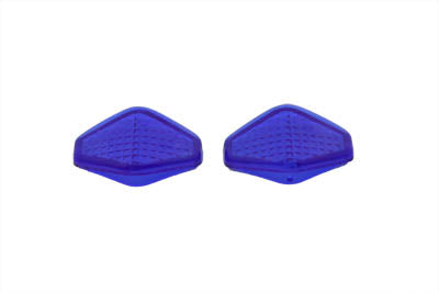HARLEY Lens Set Diamond Style Blue Custom Style Fits 0-  Custom, application for diamond tail lamps