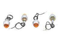 HARLEY Bullet Style Chrom-Standlicht-Markierungsleuchte, orange, passend für 0- Custom, Anwendung
