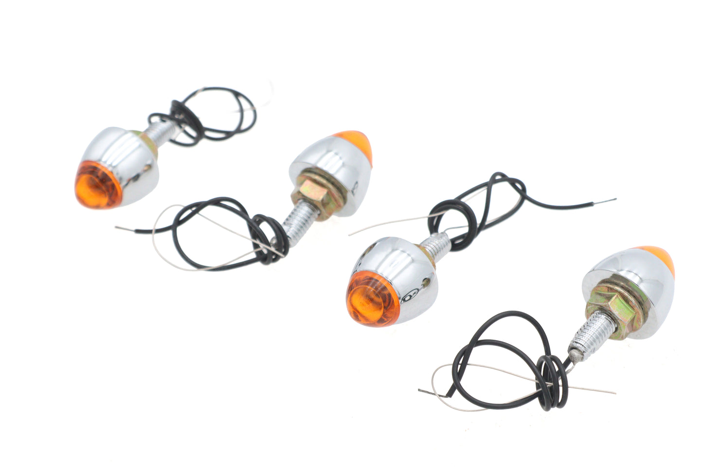 HARLEY Bullet Style Chrom-Standlicht-Markierungsleuchte, orange, passend für 0- Custom, Anwendung